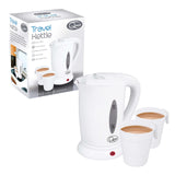 Quest white 0.5L dual voltage travel kettle