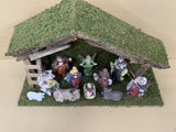 Nativity Stable & 11 Porcelain Figures - 98017