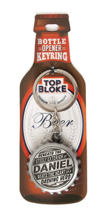 History & Heraldry Top Bloke Daniel bottle opener keyring