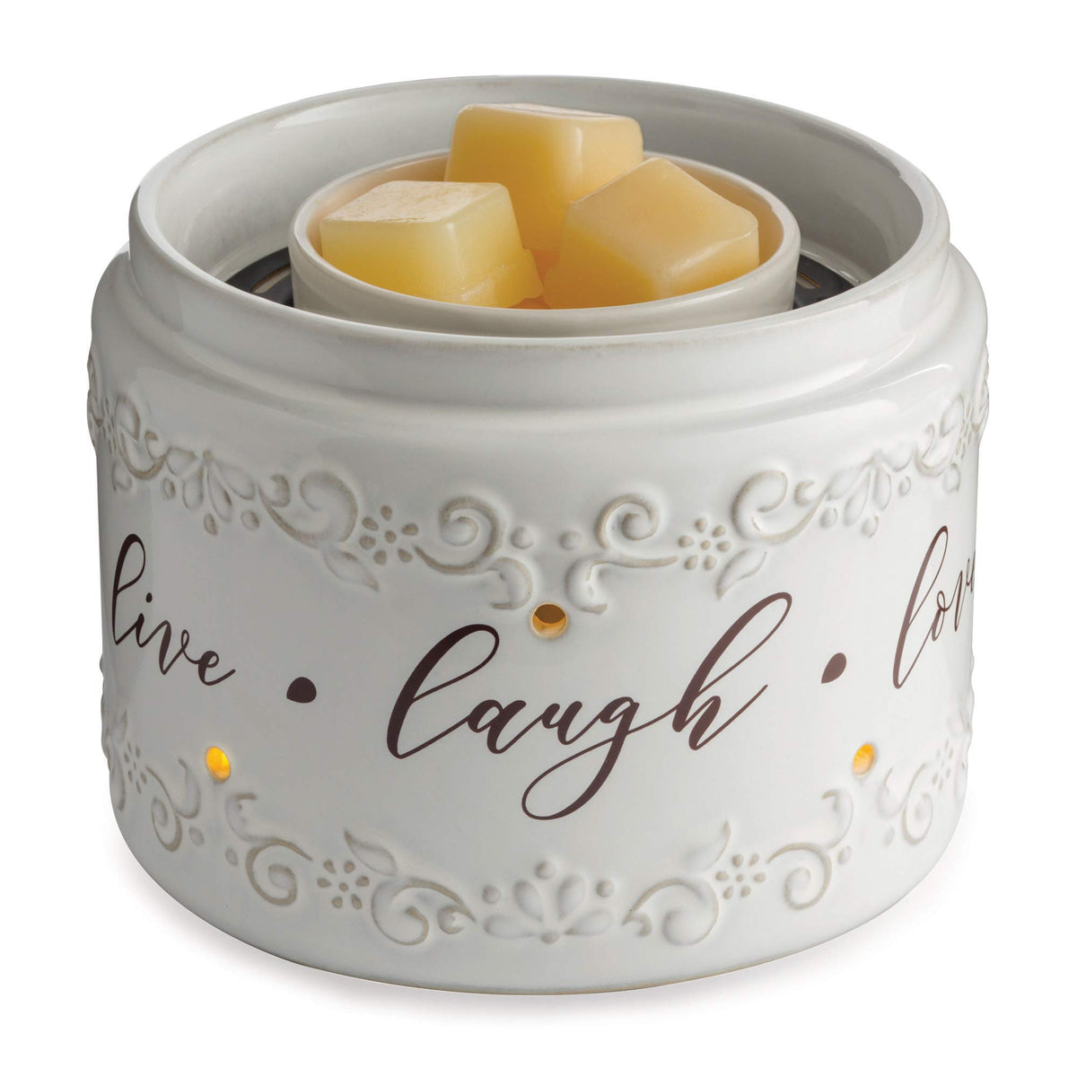 Candle Warmers Etc. Live Laugh Love fan wax melt fragrance warmer