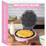Global Gizmos pink heart-shaped waffle maker