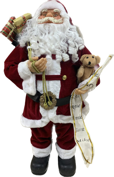 45cm Standing Santa Claus Christmas Decoration
