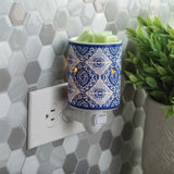 Candle Warmers Etc. Indigo Porcelain plug-in fragrance warmer