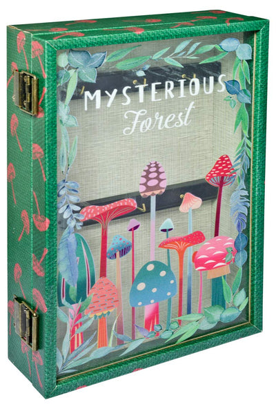 Febland Mysterious Forest Key Holder Book Box, Green, Small