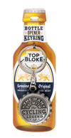 Top Bloke Bottle Top Design Key Ring Bottle Opener - Personalised to The Title of"Cycling"