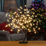 60cm warm white LED blossom tree with 128 lights