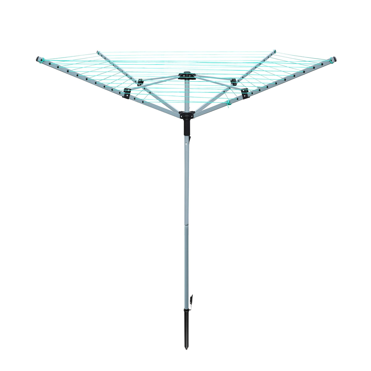 Laundry Mate silver 60m four-arm rotary clothes airer