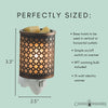 Candle Warmers Etc. Pluggable Wax Warmer, Fragrance Releasing Decorative Plug-In Nightlight Warmer, Moroccan Metal