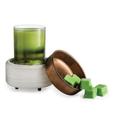Two-in-one jar candle and wax melt warming unit