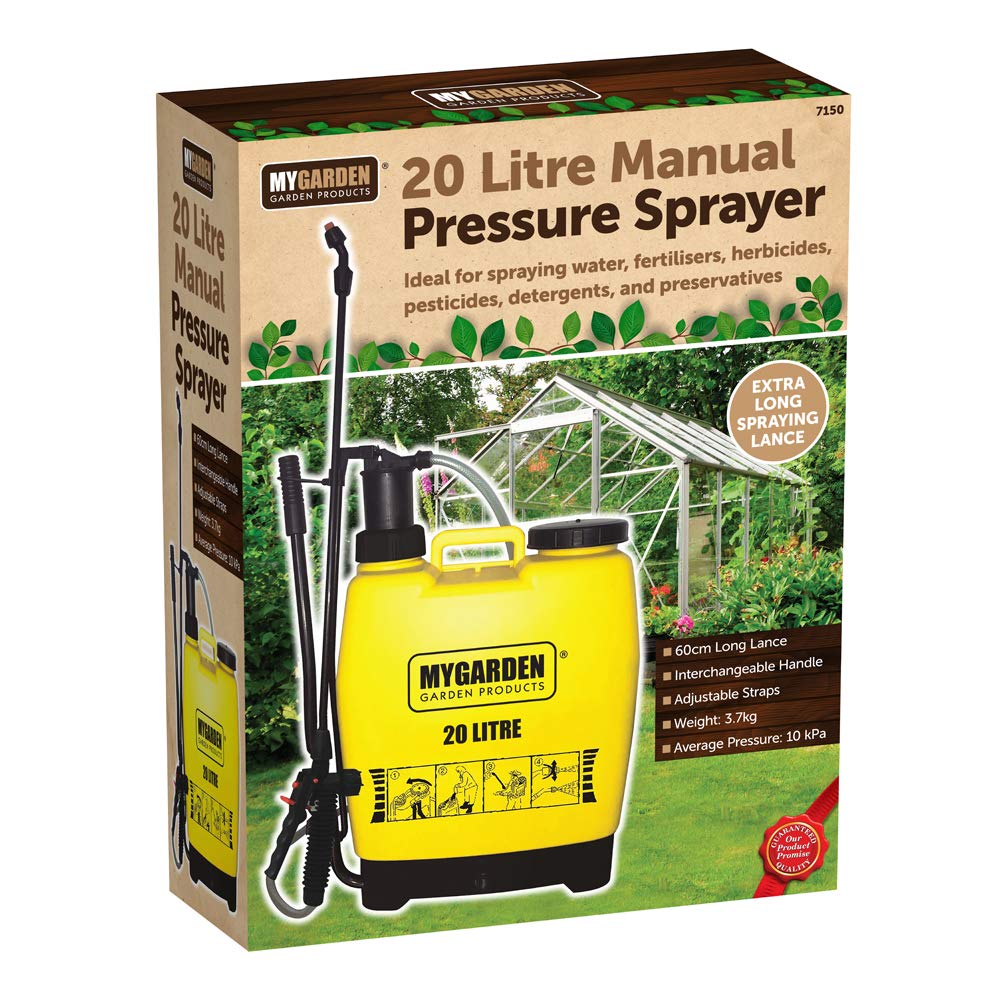 20 litre manual backpack pressure sprayer with long lance