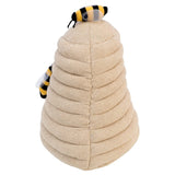 Beehive fabric door stop with beige honeycomb design