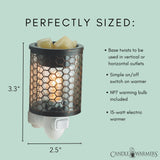CANDLE WARMERS ETC Pluggable Fragrance Warmer- Decorative Plug-in for Warming Scented Candle Wax Melts and Tarts or Essential Oils - Chicken Wire - PICWR