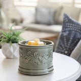 Candle Warmers Etc. Perennial sage green fan fragrance warmer