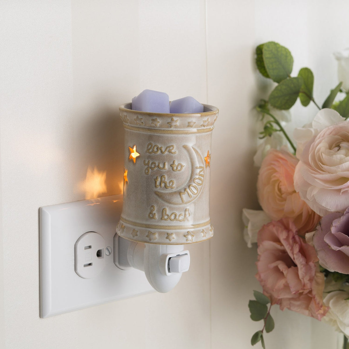 Candle Warmers Etc. I Love You to the Moon plug-in wax melt warmer