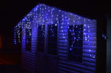 Premier 360 LED blue outdoor snowing icicle lights