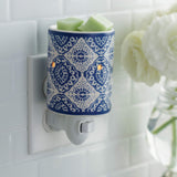Candle Warmers Etc. Indigo Porcelain plug-in fragrance warmer