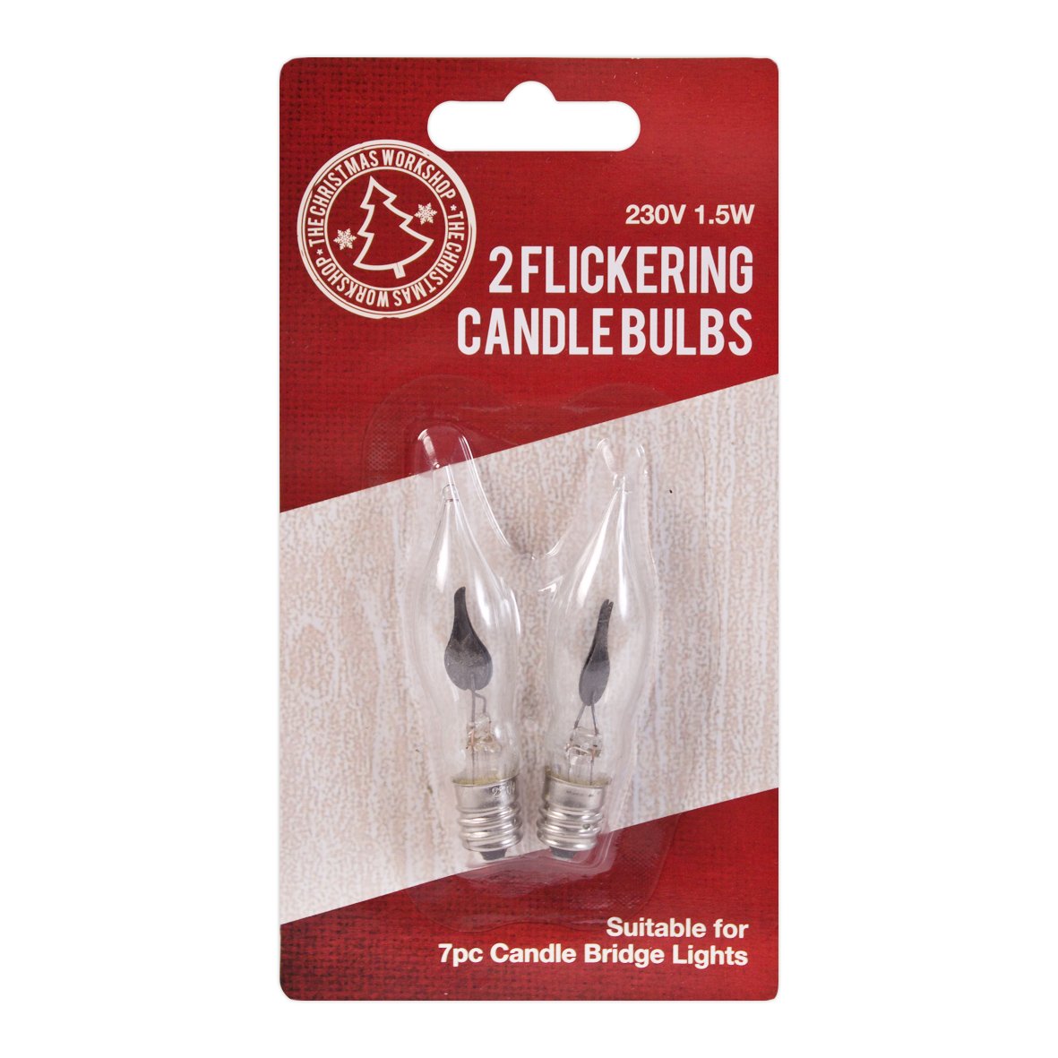 Christmas candle bridge replacement flickering bulbs pack of 2
