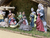 Nativity Stable & 11 Porcelain Figures - 98017