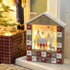 The Christmas Workshop wooden LED advent calendar with 24 drawers