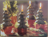 LED Canvas Print - Christmas Candles 40cm x 30cm Battery Operated