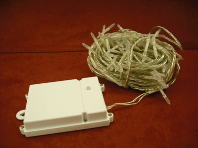 Battery Operated 100 Warm White Convex LED Twinkling Lights