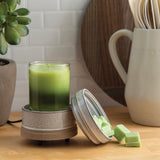 Candle Warmers conical white 2-in-1 wax and jar candle warmer