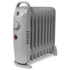 1000W 9-fin oil-filled radiator heater in white