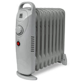 1000W 9-fin oil-filled radiator heater in white