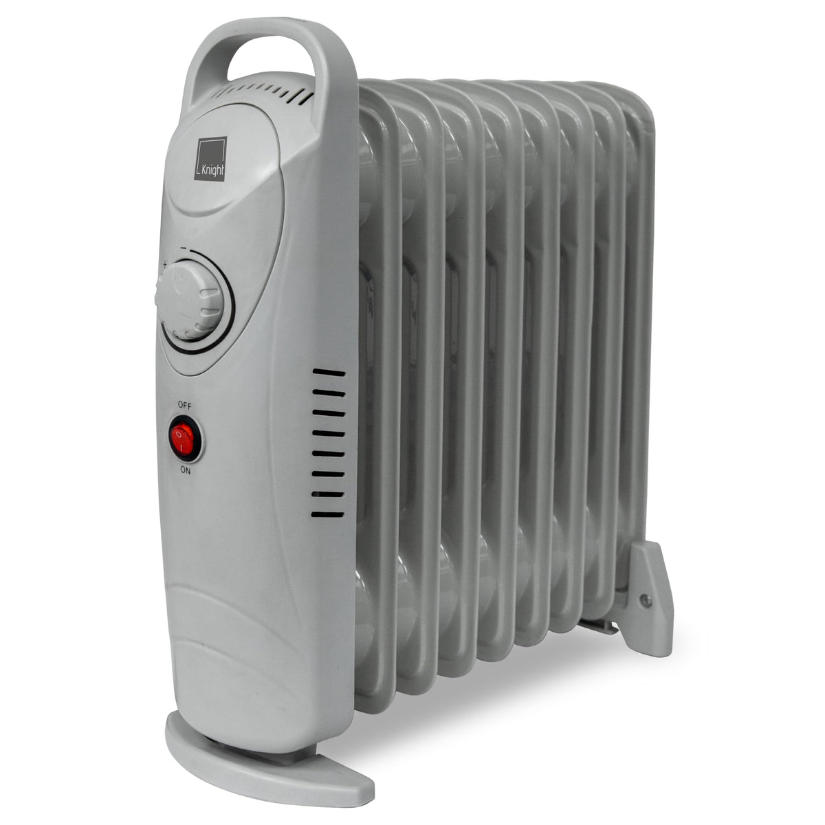 1000W 9-fin oil-filled radiator heater in white