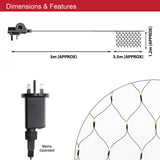 360 warm white LED Christmas net lights – 3.5 x 1.2m