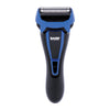 Bauer blue rechargeable wet and dry shaver