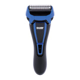 Bauer blue rechargeable wet and dry shaver