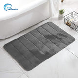 Your Bathroom grey two-piece memory foam bath mat set