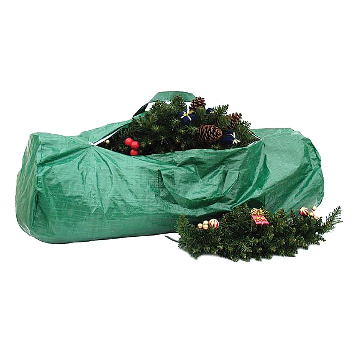 Green Christmas tree storage bag with handles – 142 x 72cm