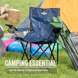 Milestone 20399 blue folding camping chair