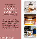 Candle Warmers Weathered White Wood Candle Warmer Lantern Lamps