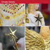 The Christmas Workshop 82050 Angel Christmas Tree Topper / 12” Tall/Gold & Cream Coloured/Indoor Christmas Decoration