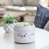 Candle Warmers Etc. Live Laugh Love fan wax melt fragrance warmer