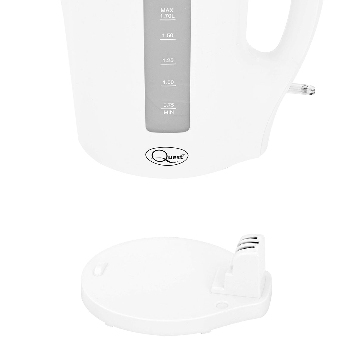 Quest white 1.7L electric kettle