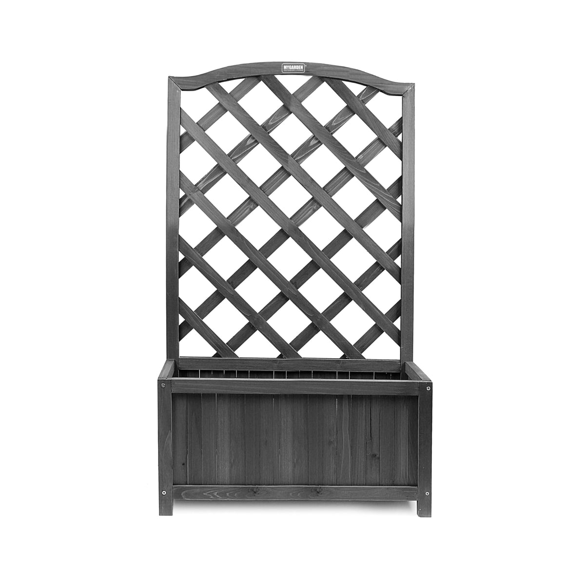 My Garden 100cm wooden lattice planter with trellis