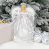 The Christmas Workshop 83960 Angel Christmas Tree Topper / 12” Tall / Silver Coloured / Indoor Christmas Decoration