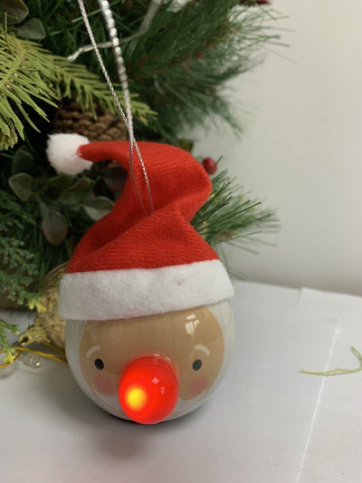 6 x Santa Baubles LED Lights-XM9384