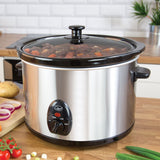 Quest 5L stainless steel slow cooker, 320W