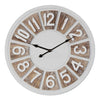 HESTIA 50cm two-tone round wall clock with Arabic numeral dial