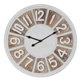 HESTIA 50cm two-tone round wall clock with Arabic numeral dial