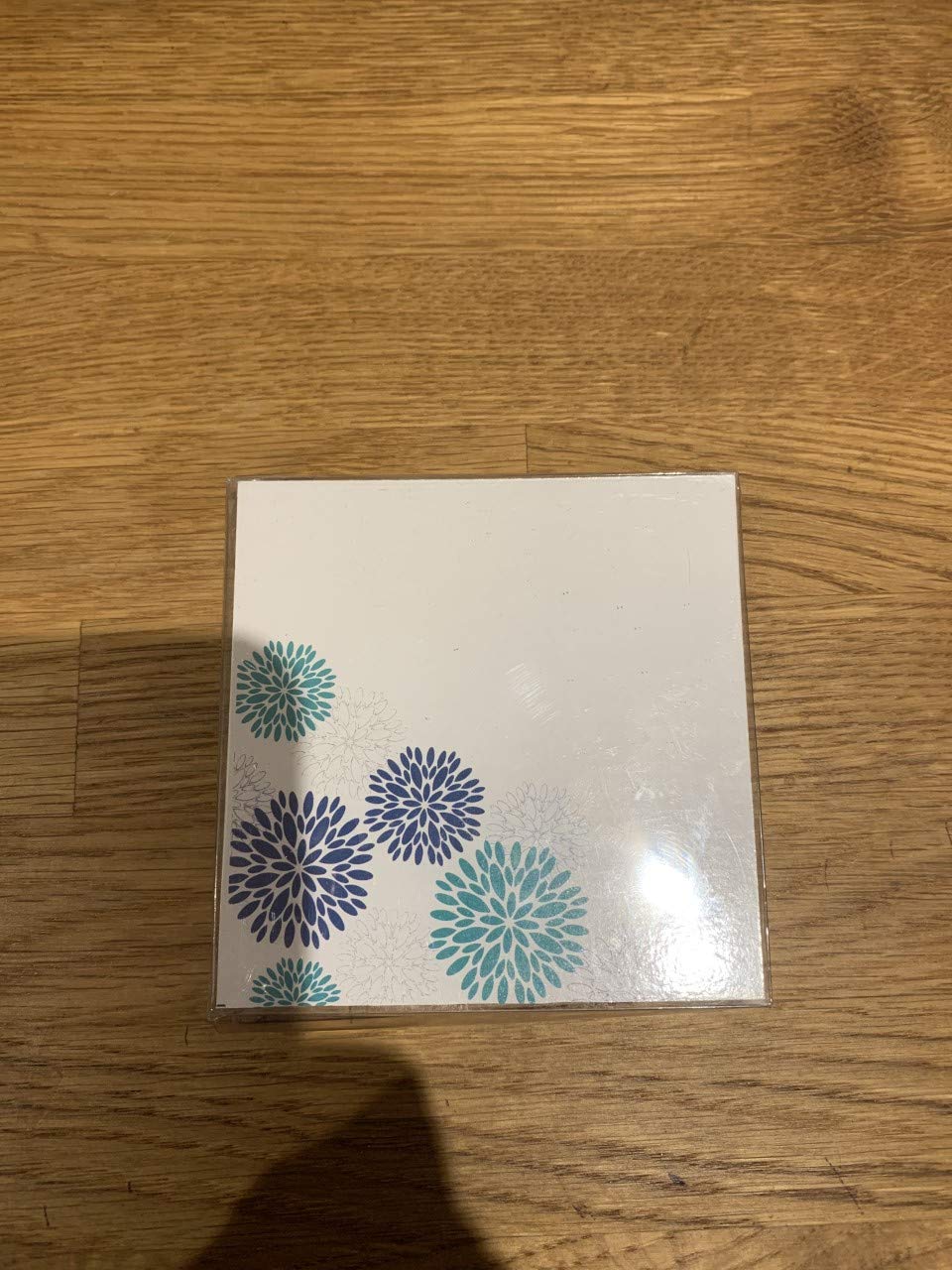 Set of 4 floral cork-backed drink coasters