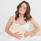 Night Owl cream faux fur 2 litre hot water bottle