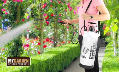 MyGarden GARDEN PRESSURE SPRAYER KNAPSACK WEEDKILLER CHEMICAL FENCE WATER SPRAY BOTTLE (5Litre)