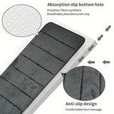 Your Bathroom grey two-piece memory foam bath mat set