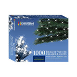 1000 bright white LED chaser Christmas lights – 69.9m